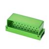 1 Pc 30 Holes Dental Diamond Burs Disinfection Holder Aluminum Block for Low & High Speed Drill Oral Teeth Polishing Drill Holder Random Color
