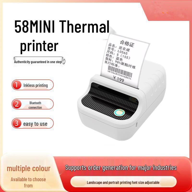 Wireless Portable 58MM Mini Thermal Bluetooth Receipt Printer Green Bluetooth