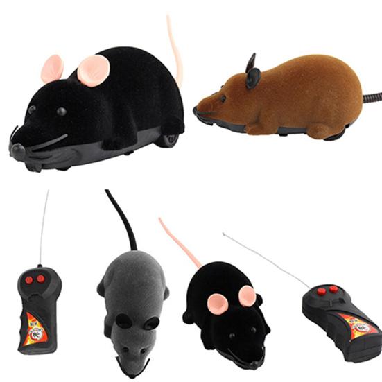 Pet Cats Kitten Funny Wireless Remote Control False Mouse Plush Doll Playing Toy