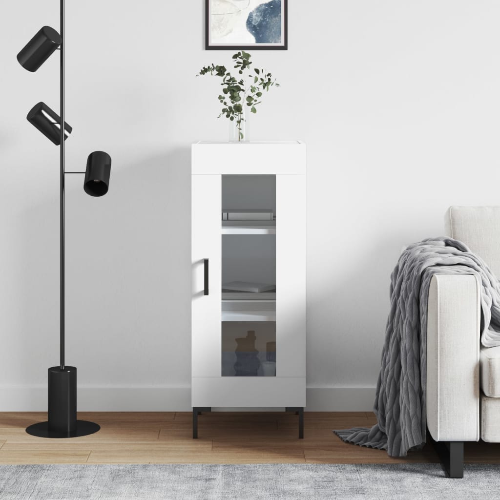Sideboard White 34.5 x 34 x 90 cm Particleboard