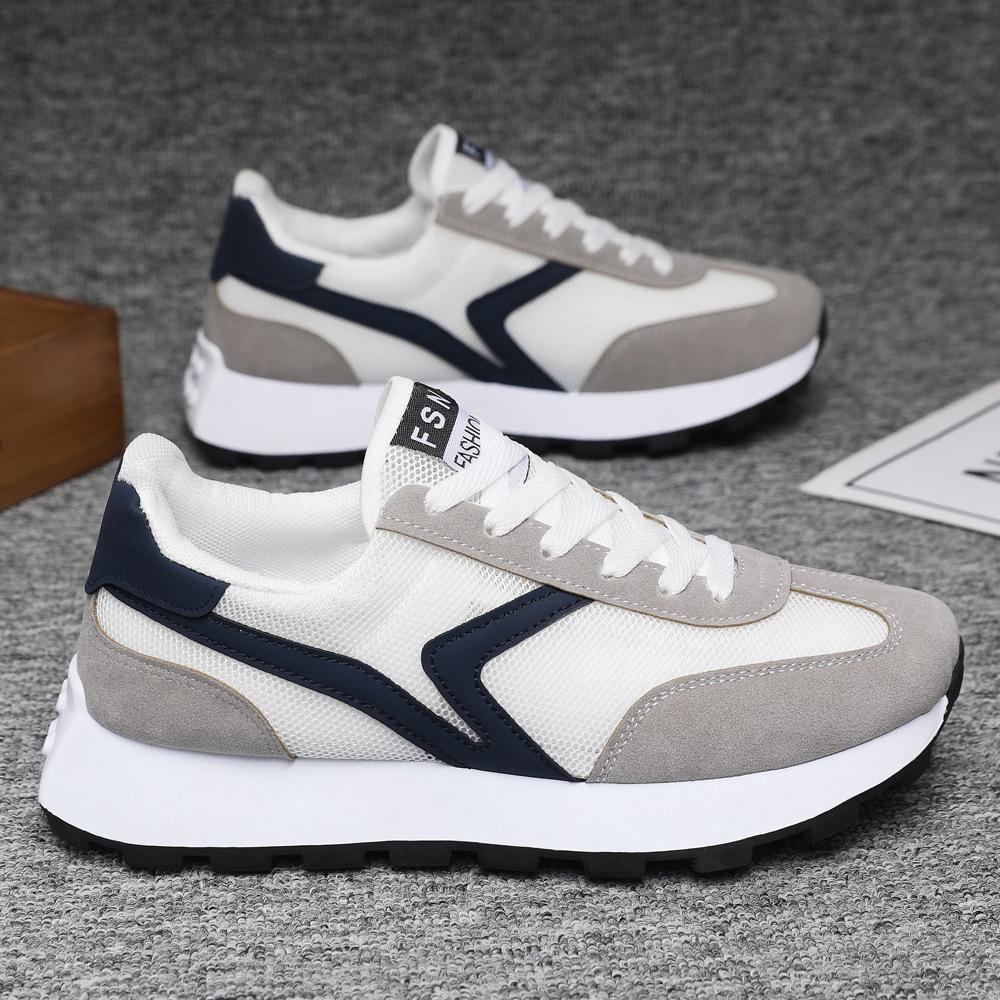 

Туфли Tide для пары, обувь для папы, дышащая, подходящая по цвету, модная повседневная обувь, модная с низким верхом, корейская версия мужской спортивной обуви 36