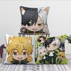 anime WIND B-BREAKER chibi S-Sakura Haruka Comfortable soft Pillow Case for Sofa Living Room Home office Decor Protective Covers