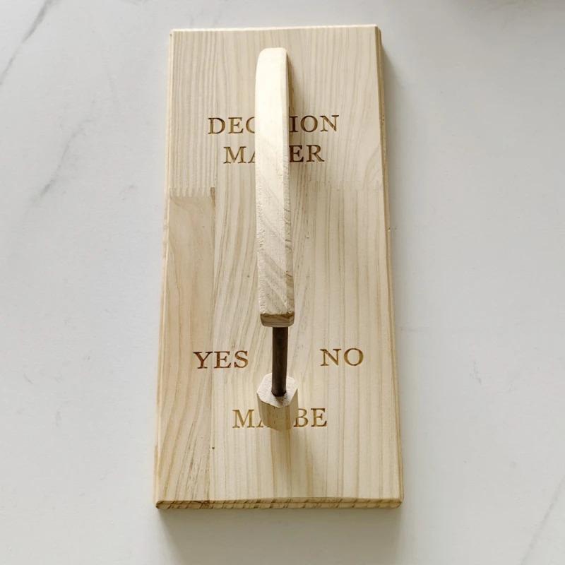 Magnetisk Pendel Beslutningstaker, Pendelbrett med Svingende Pinner i Tre Ja Nei Kanskje, Raskt Beslutningsverktøy, Flott for Soverommet ditt