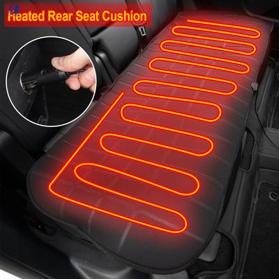 Car 2nd Row Heated Rear Seat Cover Cushion Warmer Pad 12V 24V Universal Winter Warming Heater Protector Accessories