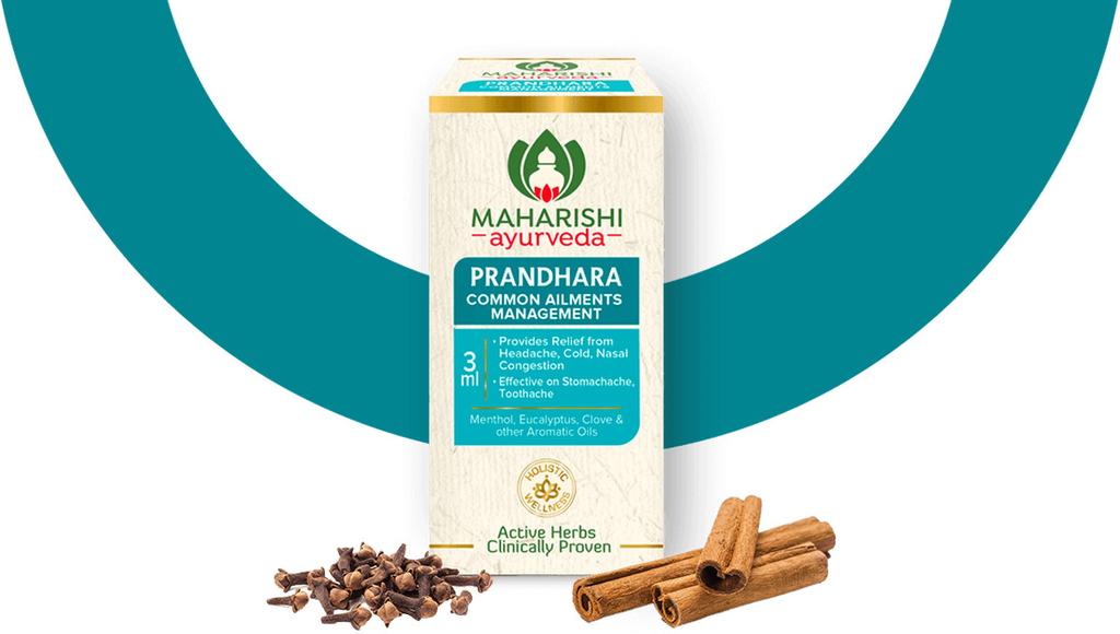 Pack of 6 X Maharishi Ayurveda PRANDHARA 3 ml FOR COMMON AILMENTS 3ML EAC