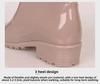 Women's European & American Bow Low Tube Rain Boots - Fashionable Non-Slip PVC for Outdoor Wear.