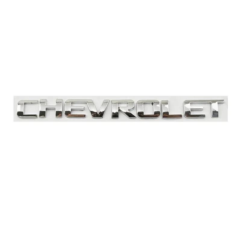 19cm Alloy Car Rear Trunk Badge Fender Emblem Sticker for Chevrolet Aveo Cruze Malibu Captiva Optra Trax Lacetti Sail Silverado