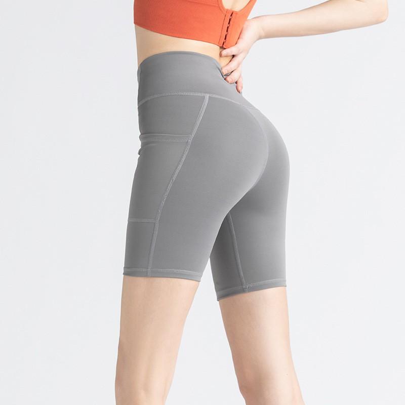 High-Waisted Compression Capri Leggings Women Yoga Running Fitness With Side Pockets