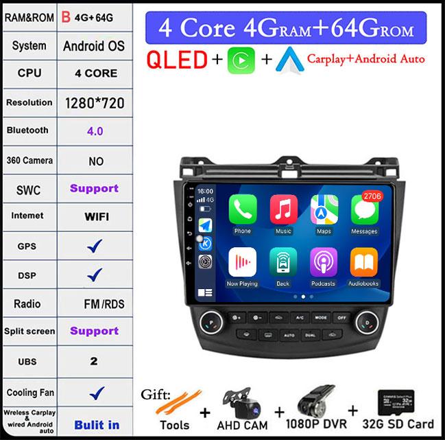 9 lnch For Honda Accord 7 2003-2007 DSP/Screen Car Radio Multimedia Video Player Navigation GPS Stereo Auto Head Unit BT