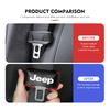 Car Seat Belt Buckle Plug Leather Car Seat Belt Clip Protective Covers For uhf9 Grand Cherokee Wrangler JK Renegade Gladiator rf3