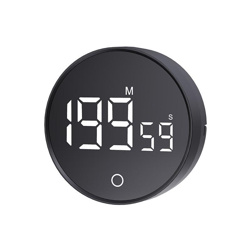 Plastic Multifunction Silent Desktop Timer For Home Office And Cooking Time Management чёрный