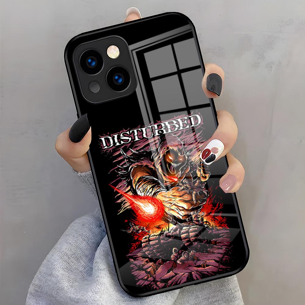DisturbedS Band Phone Case For IPhone 17 Air Pro Max 16 15 14 13 11 Plus Glass Cover