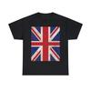 Union Jack Vertical Retro Graphic Tee Shirt, S-5XL