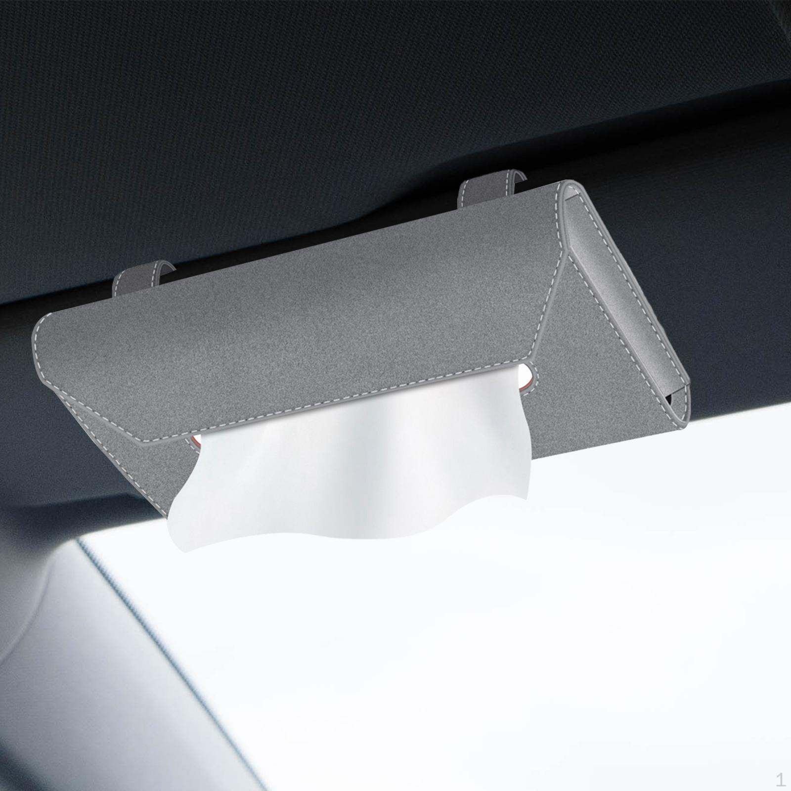 Козырек Держатель для салфеток Компактный Подвесной Мягкий Автомобильные салфетки для серый