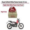 Royal Enfield "Tank Panel With Sticker" Right Side For "White Flame Scram 411"
