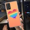 Rainbow Gradient Love Phone Case for Samsung A54 A57 A37 A17 A14 A15 A12 A24 A34 A55 A35 A25 A52S A07 A05S A04S A22 A32 A72 Gala