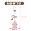Adorable Felt Groundhog Keychain Animal Pendant Keyring Ornament Lightweight and Stylish Accessory for Bags Or Cars