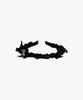 Pink Pineapple Wrinkle Ribbon Hairband_Black