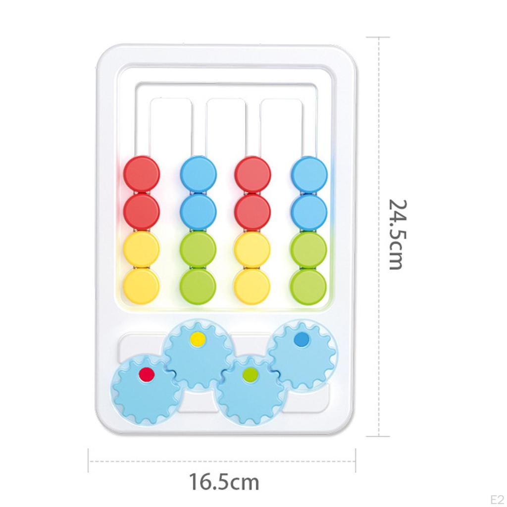 Slide Puzzle Toys Four Colors Game Logical Thinking Training Developmental Toy Montessori