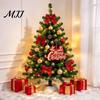 Santa Claus Decor 12/24/36Pcs Christmas Wooden Ornaments, Red Truck Hanging Decorations with Rope, Xmas Window Tree Pendant, Holiday for Home