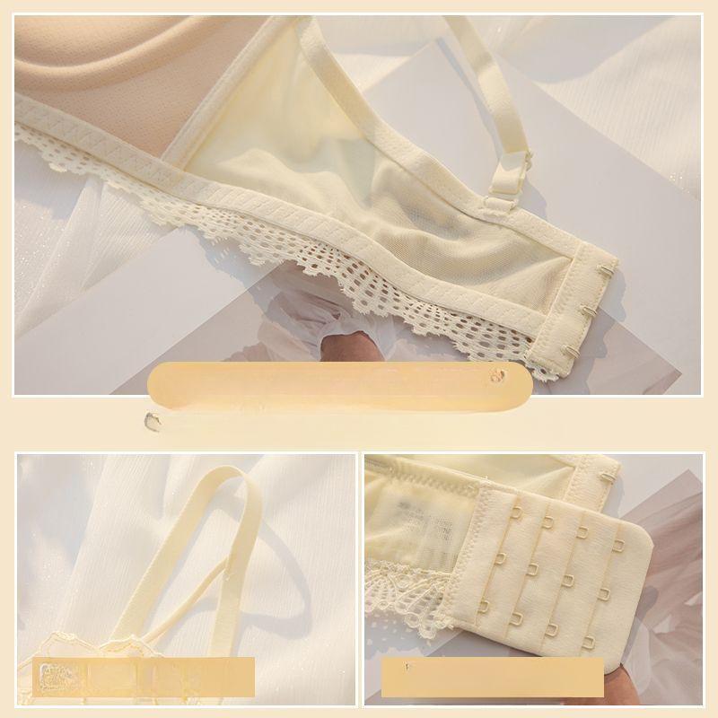 Big Breast Bras Floral Lace Push Up Bras For Women Adjustable Wireless Underwear Female Lingerie Fashion Girls Cute Bras