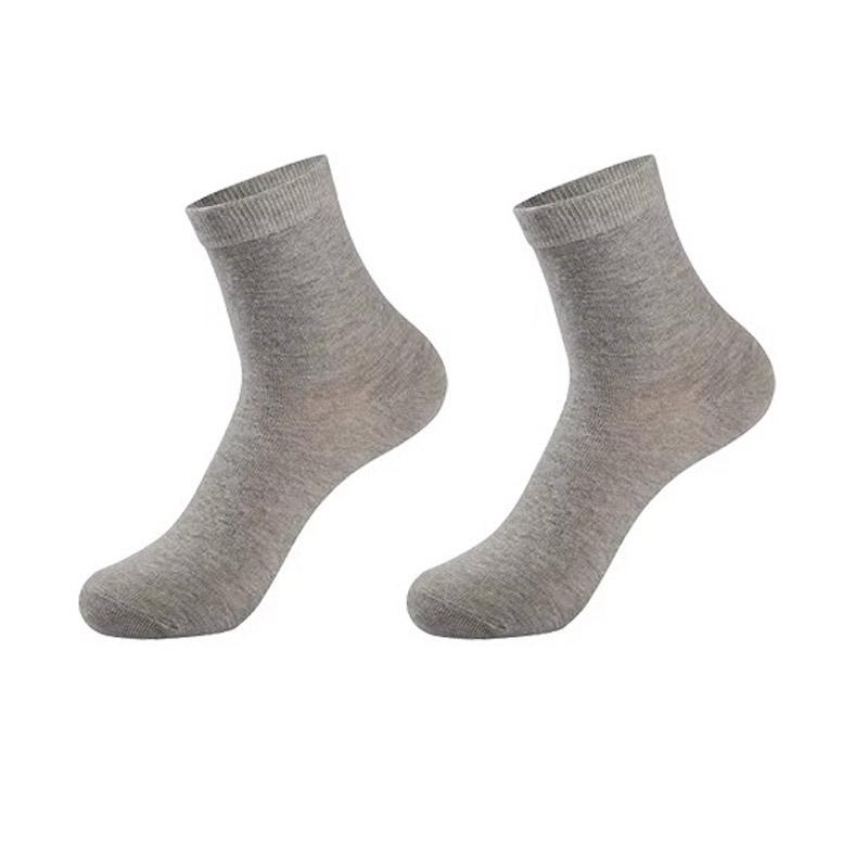 1/2/3/4Pairs Men'S Cotton Socks Black White Gray Business Men Tube Socks Soft Breathable Spring Summer For Male Socks Plus Size
