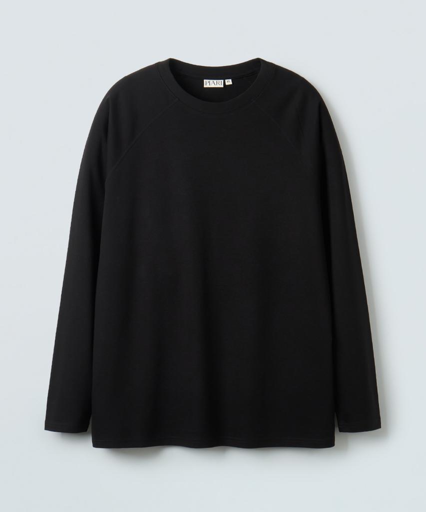 Piali Supima Silket Raglan T-Shirt (Black)