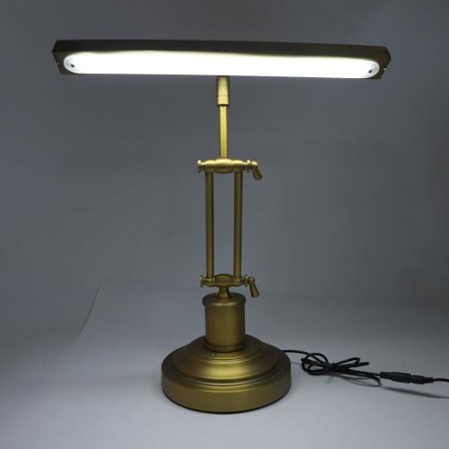 Classic Antique Retro Adjustable Tilt Piano Lamp, 12W Touch Control Piano Lamp with 3000K-6000K Stepless Brightness Adjustment, Eye-Friendly 85 CRI, M