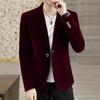 Abito nuovo stile uomo casual versione coreana slim fit singolo top gioventù bella personalità piccolo abito cappotto tendenza