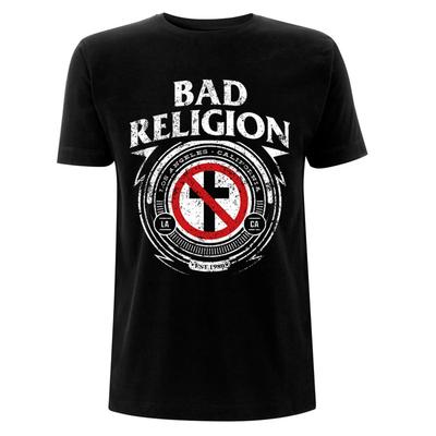 Insignia Bad Religion Punk Rock Camiseta Licenciada Hombre