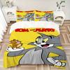 3pcs Tom, Jerry Duvet Cover Set, 1 Duvet Cover + 2 Pillowcases (No Insert), High-Definition Print for All Seasons,Durable Yy251103002