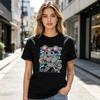 Funny Fitness Mouse Graphic T Shirt Vintage Anime Inspired Tee Casual Short Sleeve Top for Streetwear Comfortable Cotton