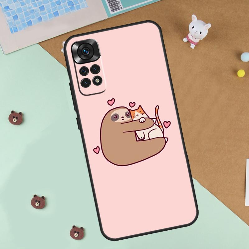 

Cute Sloth Animal Case For Xiaomi Redmi Note 14 13 12 9 10 11 Pro 10S 11S 12S Cover For Redmi 13C 10C 12C 14C Redmi Note 11 Pro