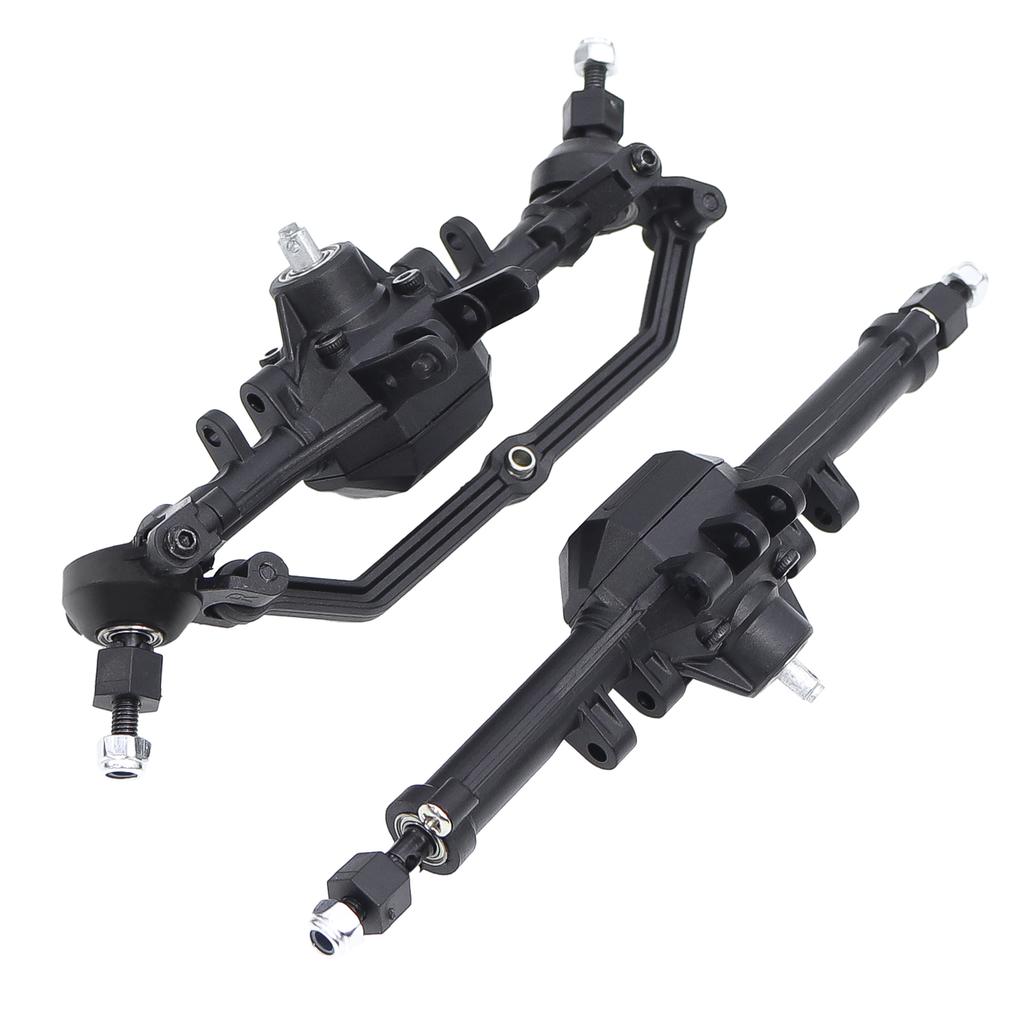 For Trx4m Plastic Front And Rear Axle Set Complete With Servo Mount For 1/18 Trx4m RC Crawler Upgrade Parts Replacement