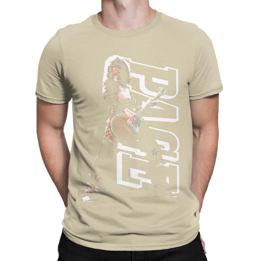 Bílé tričko Jimmy Page Funny Graphic 100% bavlna Trička Jimmy Page Topy pro Unisex