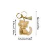 1PC Key Rings Cute Cartoon Gifts For Girls Cat Keychain Fashion PU Leather Key With Tassels Bags Multiple Options Available