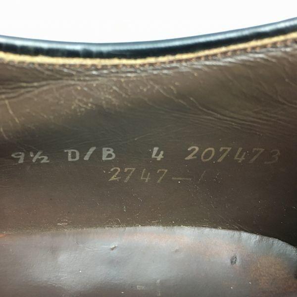 60s-70s Vintage TOWNCRAFT Long Wingtip Business Shoes Brown Size 9.5D / 26.5-27.5cm(USED)