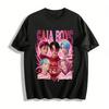 SAIA BOYS Virtual Idol Heart Print Knitwear Unisex Casual Atmosphere Top Pure Cotton T-shirt