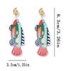 Alloy Acrylic Marine Animal Dangle Earrings  Minimalist Statement Earrings Women Jewelry Accessories