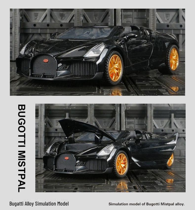 1:32 Bugatti Mistral Alloy Car Model for Kids - Simulated Play Car