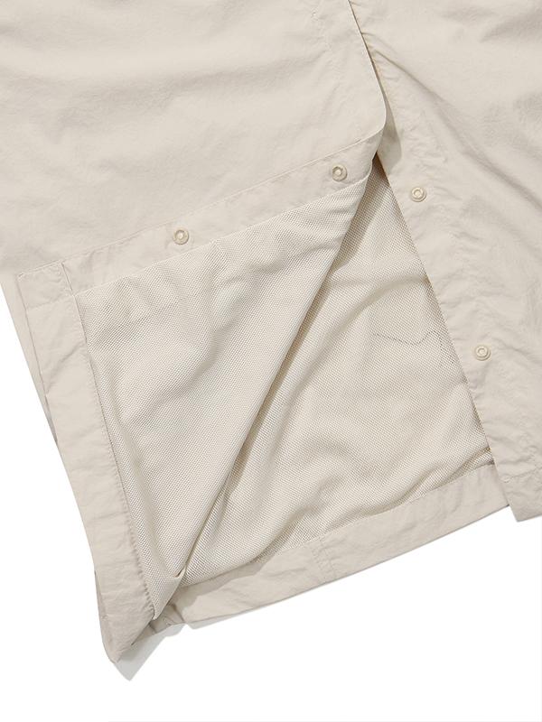 BBC EARTH W Utility Shirred Skirt_Cream