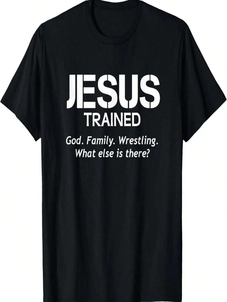 Jesus Trained Wrestling T-Shirt S разноцветный