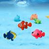 5pcs Decorative Artificial Clownfish Simulation Plastic Floating Fishes Random Color Simulation Ocean Tropical Fish
