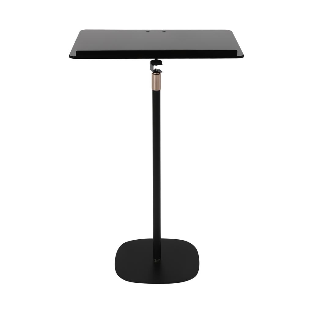 Black Conference Presentation Stand, Portable Presentation Standing for Classroom, Height Adjustable Desk for Classroom Church