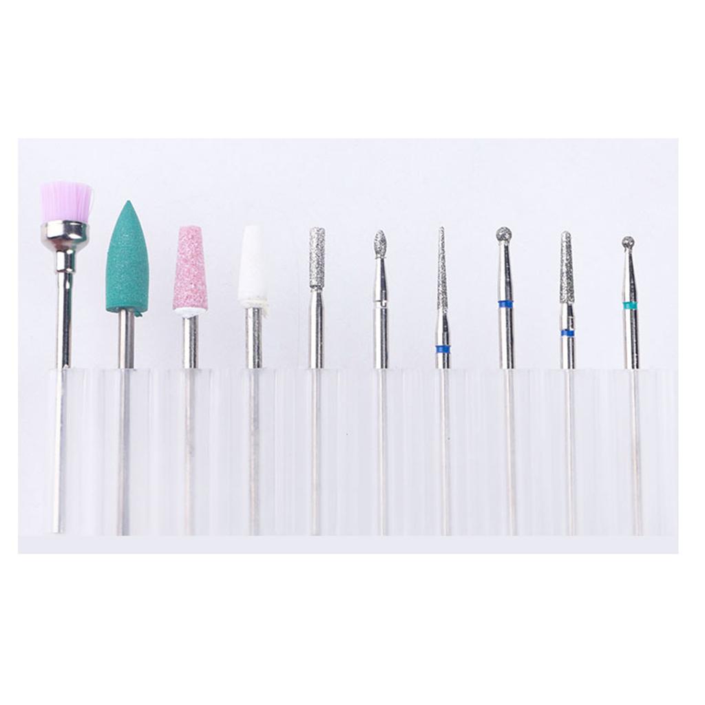 10Pcs Manicure Grinding Heads Set High Strength Fast Nail Removal Polish Head Grinding Machine Accessories