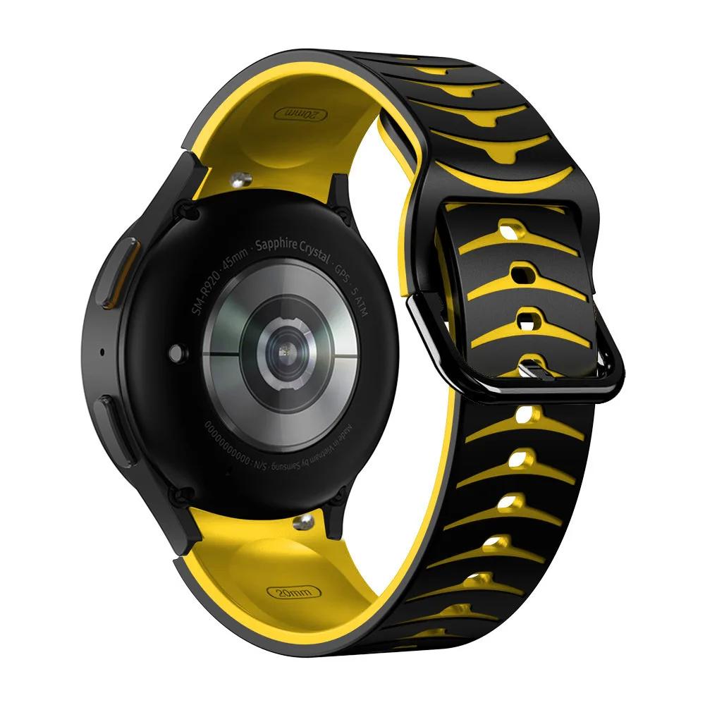 No Gaps For Samsung Galaxy Watch 4/5/6 44mm 40mm Band 4/6Classic 47 46 43mm Silicone Correa Bracelet For Galaxy 5 Pro 45mm Strap