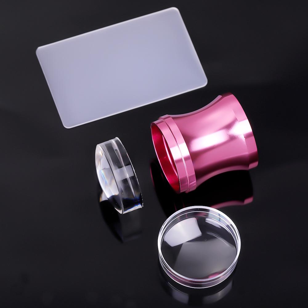 

3,8 см Радужный силиконовый штамп для нейл-арта - DIY Прозрачный инструмент для стемпинга