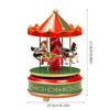 Julkaruseller Speldosa Med Klassiska Melodier Handvevad Uppdragbar Elegant Roterande Dekoration För Julhem 6XDE