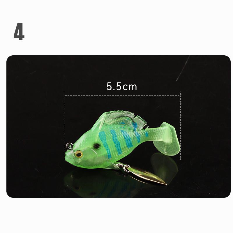 

Сумка для приманок Jumping Fish 2-го поколения с защитой от зацепов для ловли окуня, сома и мандариновой рыбы – Мягкие приманки для пресноводной и морской рыбалки. 5.5cm 14g