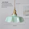 Wabi-Sabi French Retro Cream Glass Chandelier for Aisle, Entrance, Bedside, Bar, Island, Dining Room